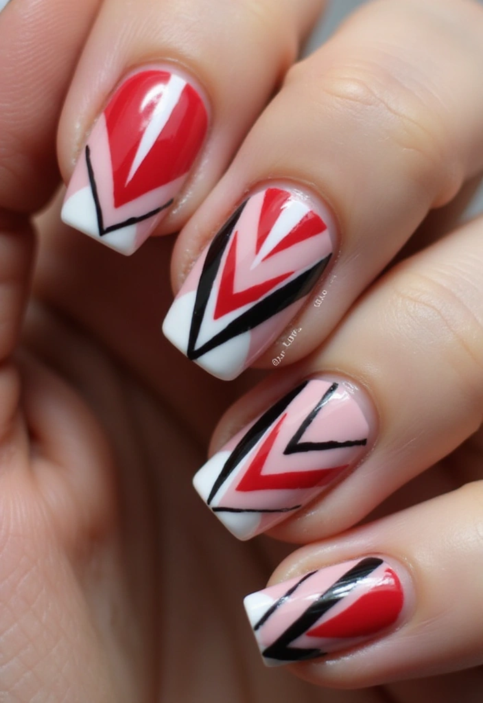 20 Jaw-Dropping Nail Art Ideas You Can Totally Do at Home (Wait Until You See #8!) - 4. Geometric Glam