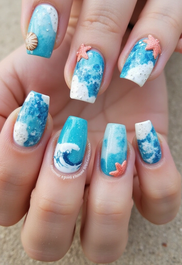 20 Stunning Nail Designs You Can DIY at Home (You Won't Believe #11!) - 13. Under the Sea