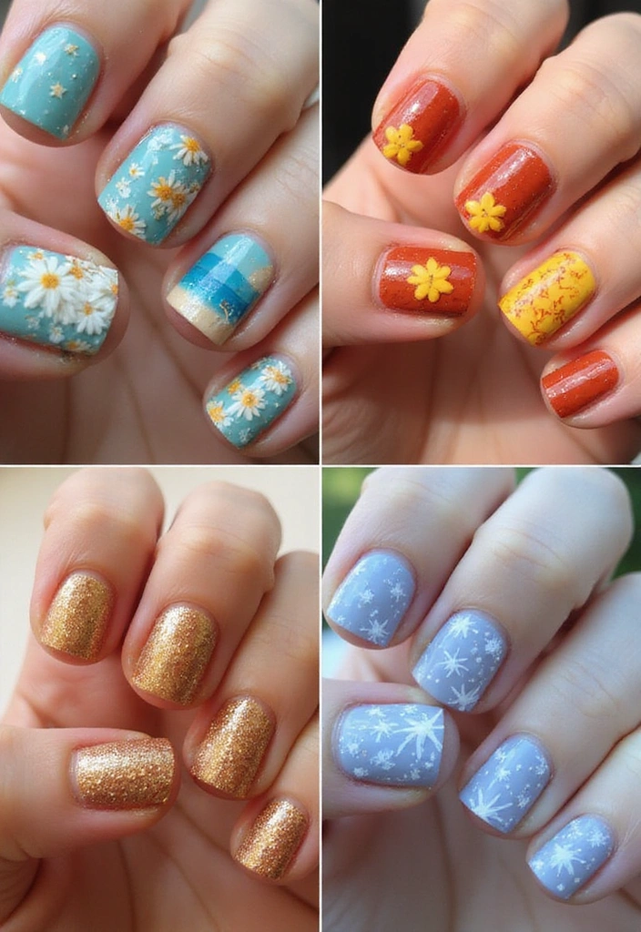 20 Stunning Nail Designs You Can DIY at Home (You Won't Believe #11!) - 19. Seasonal Themes