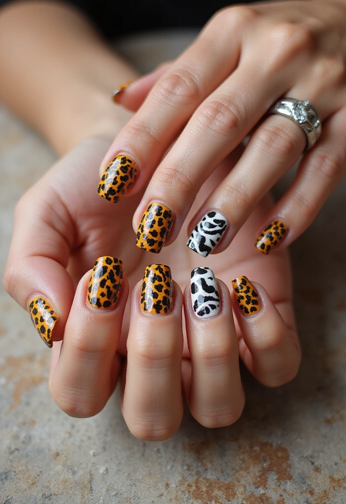 20 Stunning Nail Designs You Can Do at Home (Tip #14 Is a Game Changer!) - 8. Animal Print Passion
