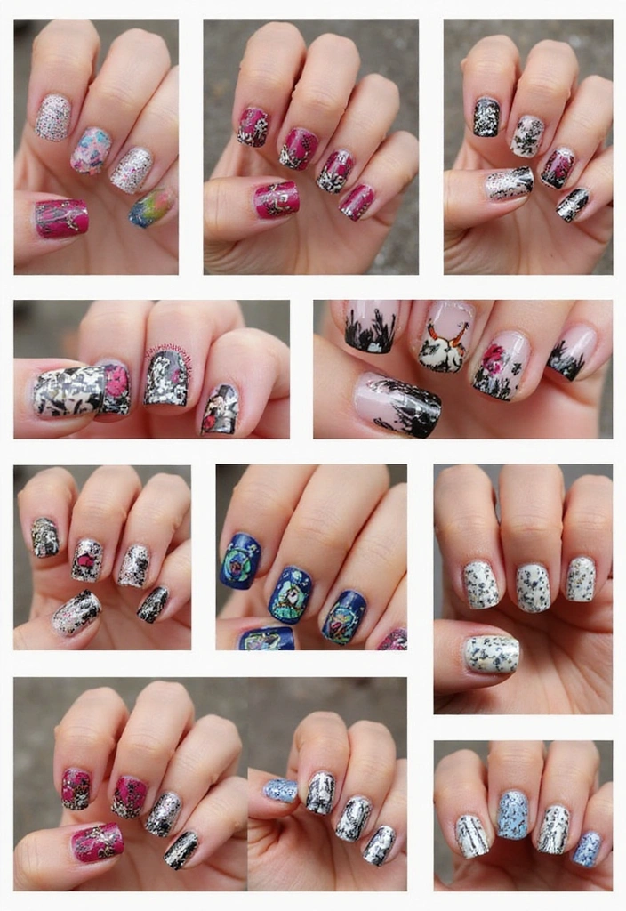 20 Uñas Tendencia que Están Arrasando Este Año (Te Sorprenderá el #5!) - 16. Uñas Creadas a Mano