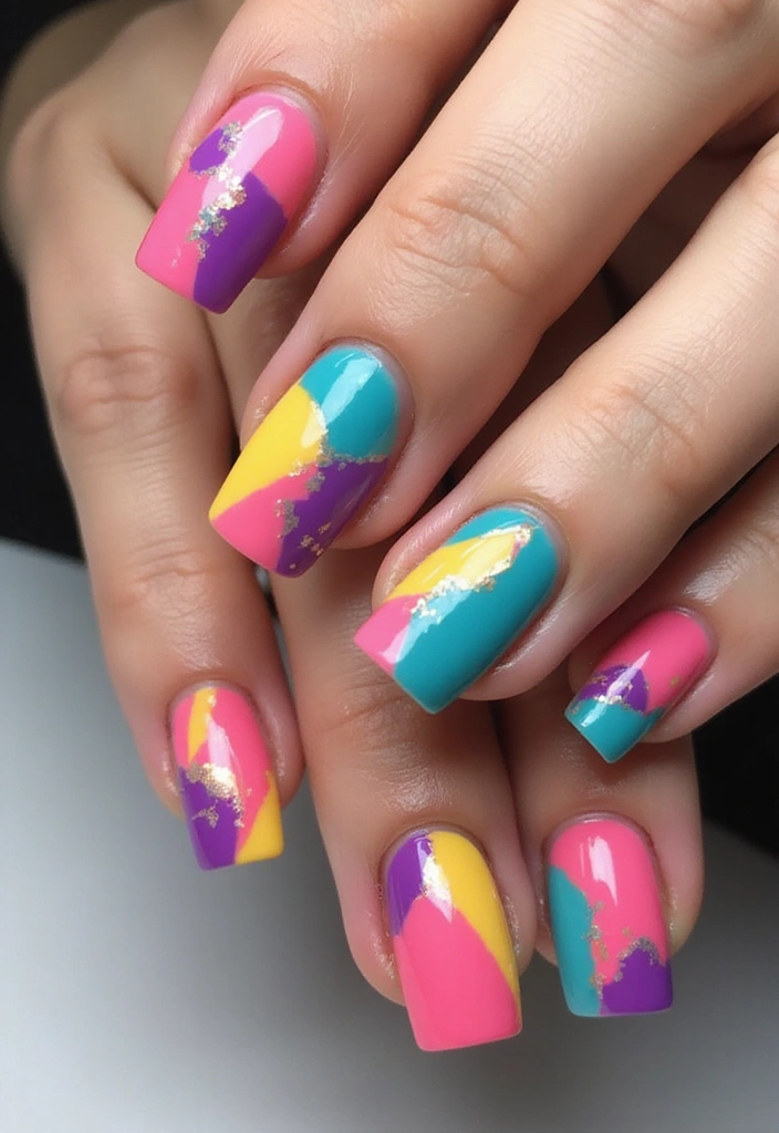 20 Uñas Tendencia que Están Arrasando Este Año (Te Sorprenderá el #5!) - 2. Diseños Abstractos