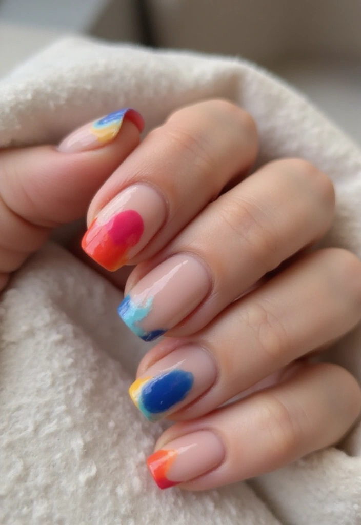 20 Vibrant Summer Nail Designs That Will Make Your Friends Green with Envy! - 13. Classic French with a Twist