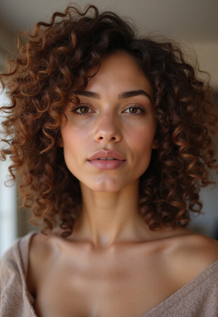 21 Stunning Curly Hairstyles That Will Make You Flaunt Your Curls! - 1. Bouncy Curls with Highlights