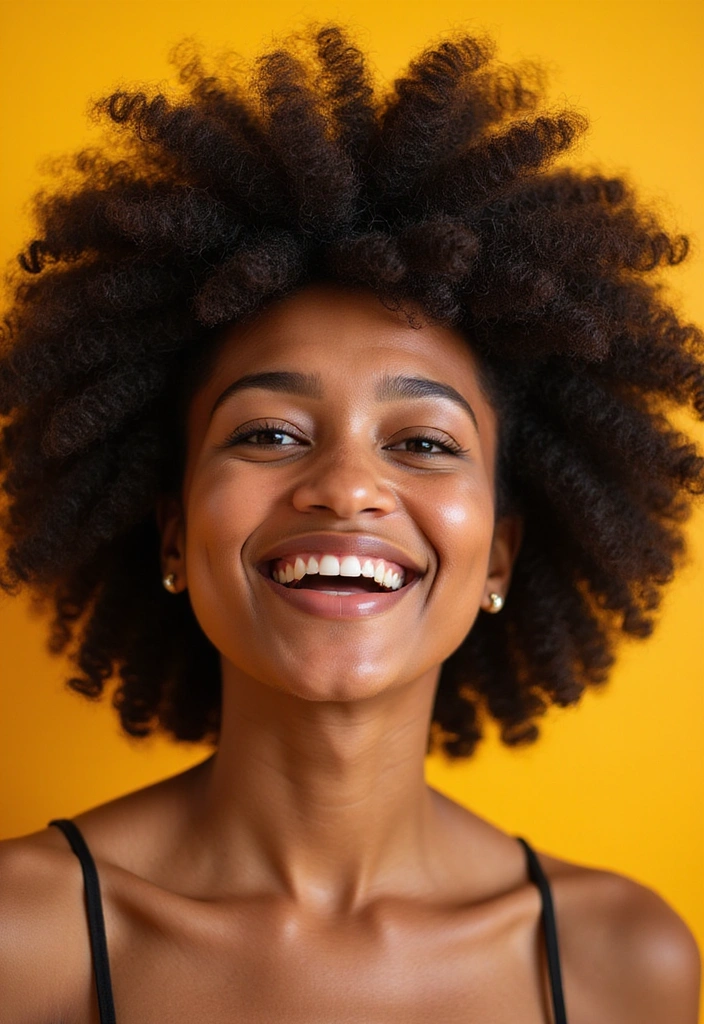 21 Stunning Curly Hairstyles That Will Make You Flaunt Your Curls! - 15. Fluffy Curly Textured Afro