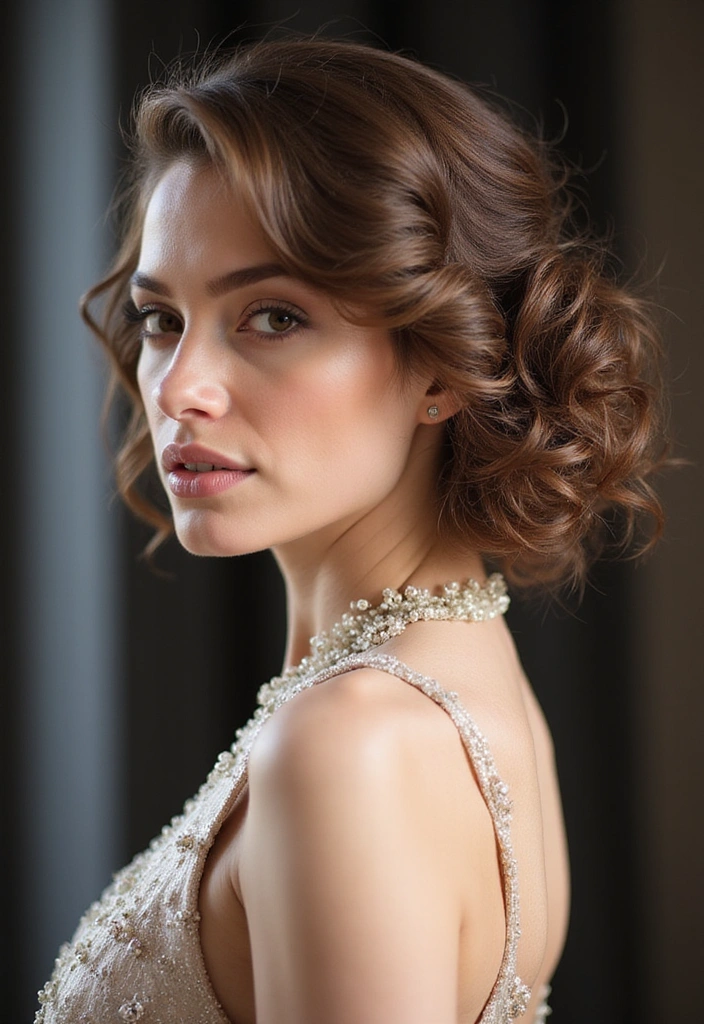 21 Stunning Curly Hairstyles That Will Make You Flaunt Your Curls! - 18. Curly Side Bun