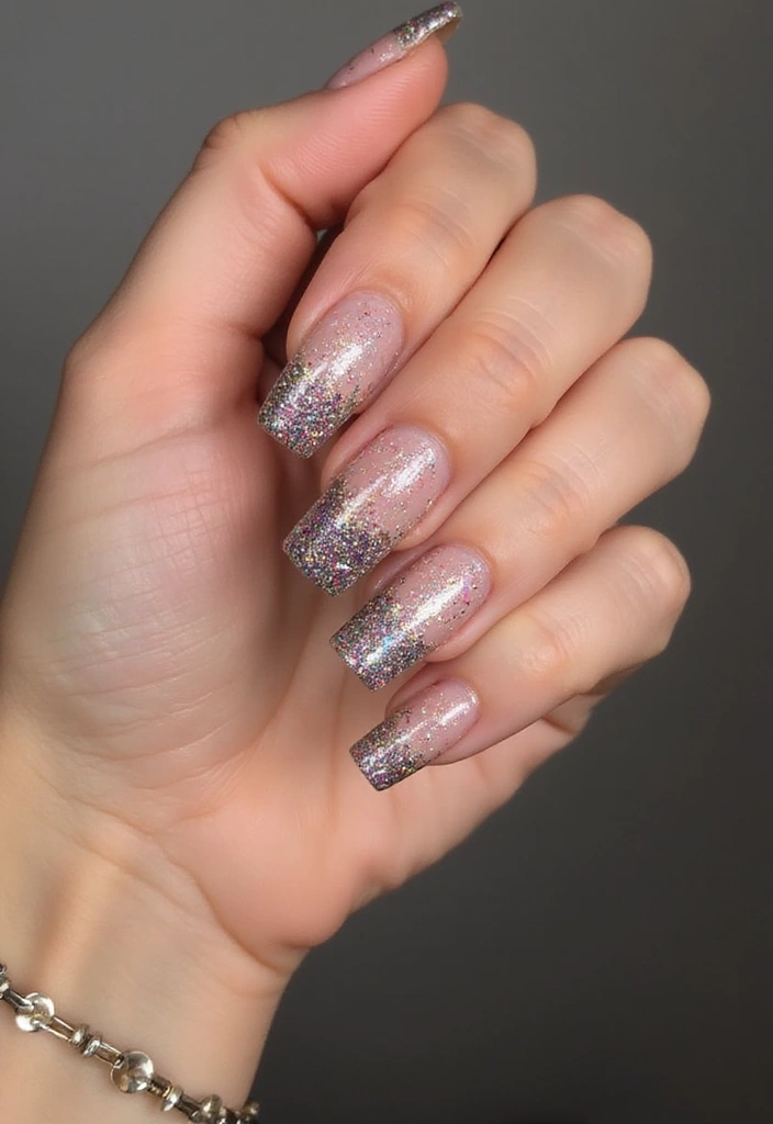 25 Stunning Nail Designs You Can DIY at Home (Your Friends Will Be Jealous!) - 13. Gradient Glitter Nails