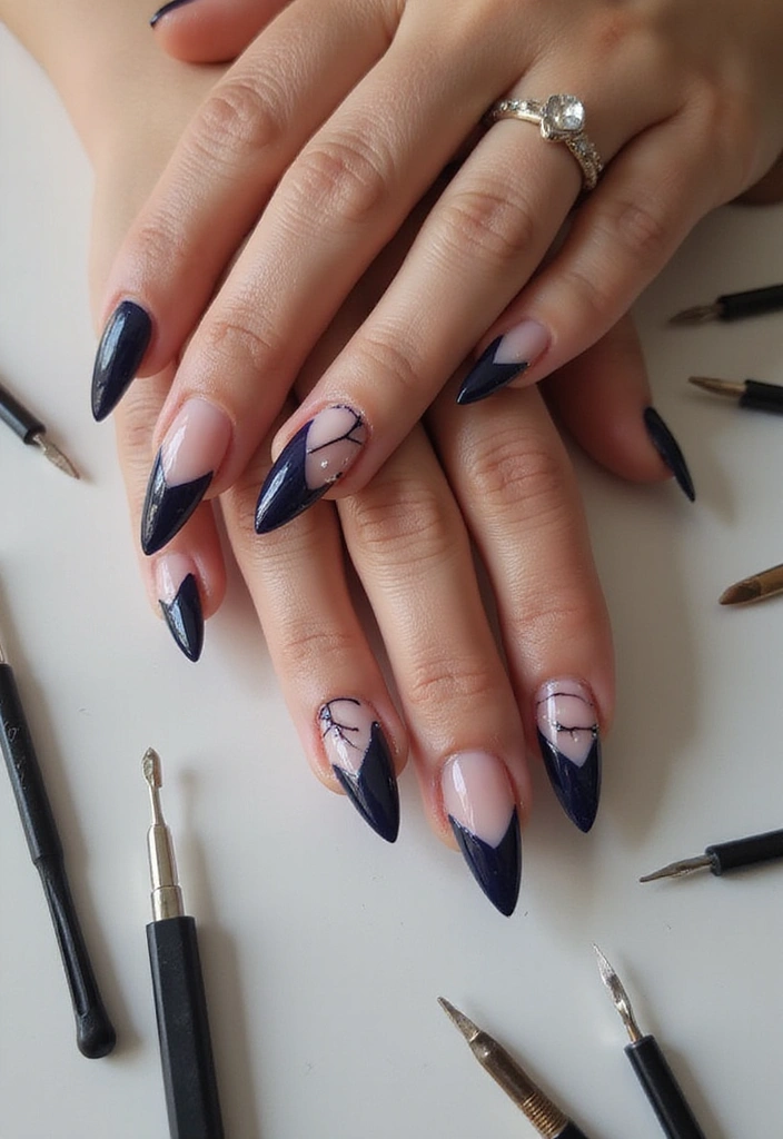 25 Stunning Nail Designs You Can DIY at Home (Your Friends Will Be Jealous!) - 16. Cut-Out Nail Art