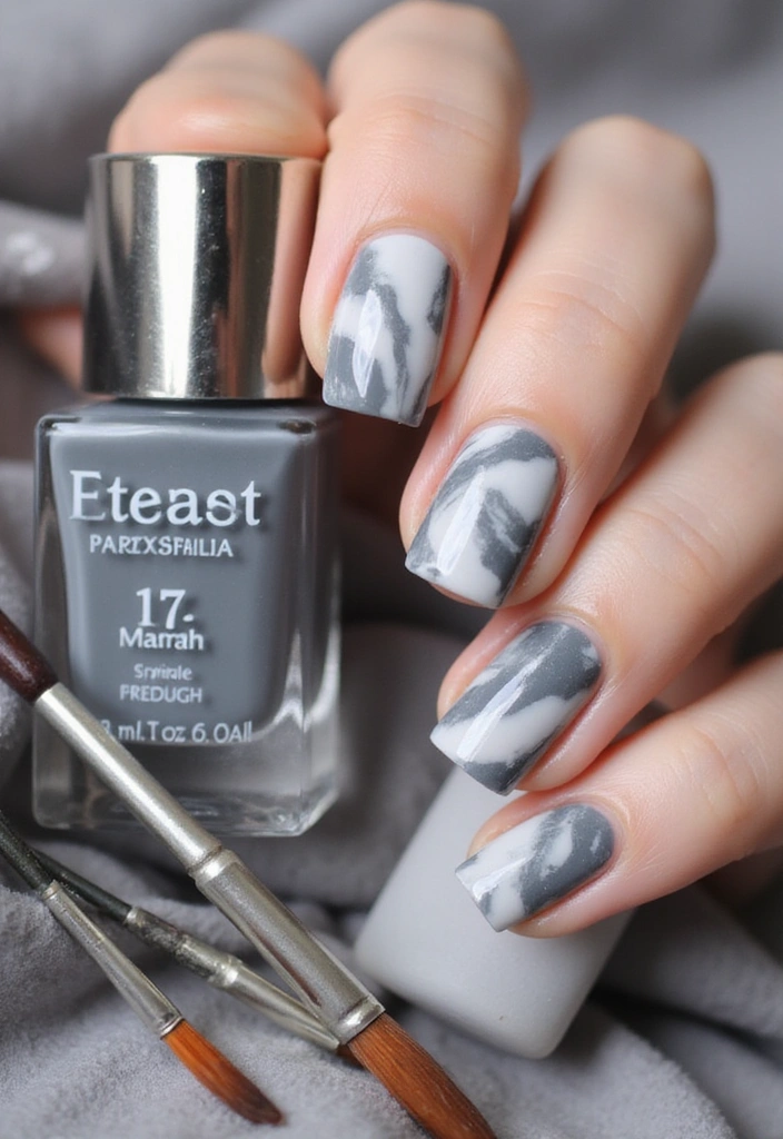 25 Stunning Nail Designs You Can DIY at Home (Your Friends Will Be Jealous!) - 5. Marble Nail Art