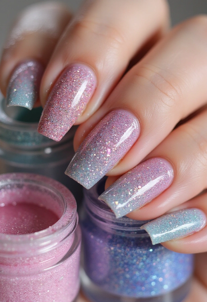 25 Stunning Nail Designs You Can DIY at Home (Your Friends Will Be Jealous!) - 6. Glitter Gradient Nails