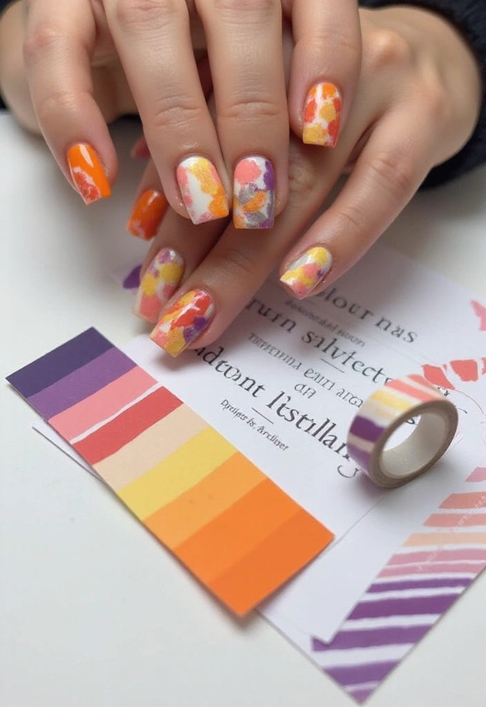 25 Stunning Nail Designs You Can DIY at Home (Your Friends Will Be Jealous!) - 9. Color Blocked Nails