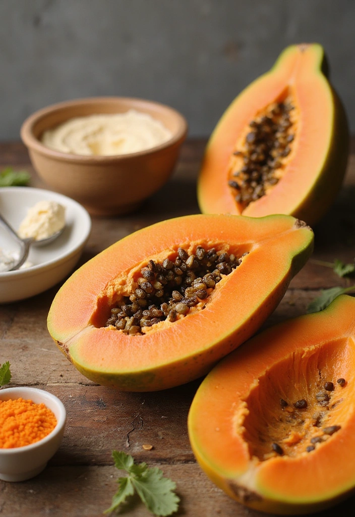 10 Natural Skincare Secrets That Will Transform Your Skin Overnight! - 8. Brightening Papaya Peel