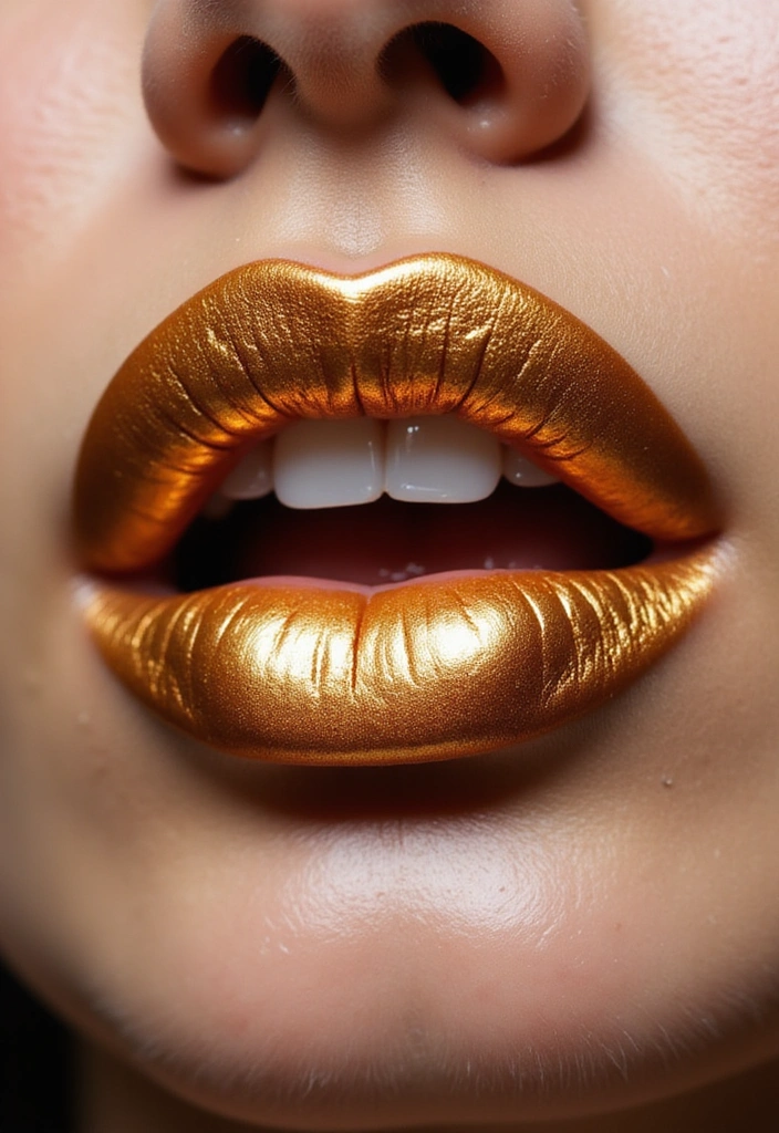 13 Seasonal Beauty Trends You Must Try This Year (Wait Until You See #5!) - 5. Metallic Lips (Wait Until You See This!)