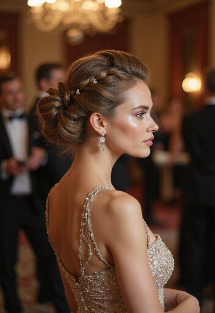 15 Elegant Updo Hairstyles That Will Make You the Star of Any Event (You’ll Love #8!) - 15. Elegant Twist and Pin