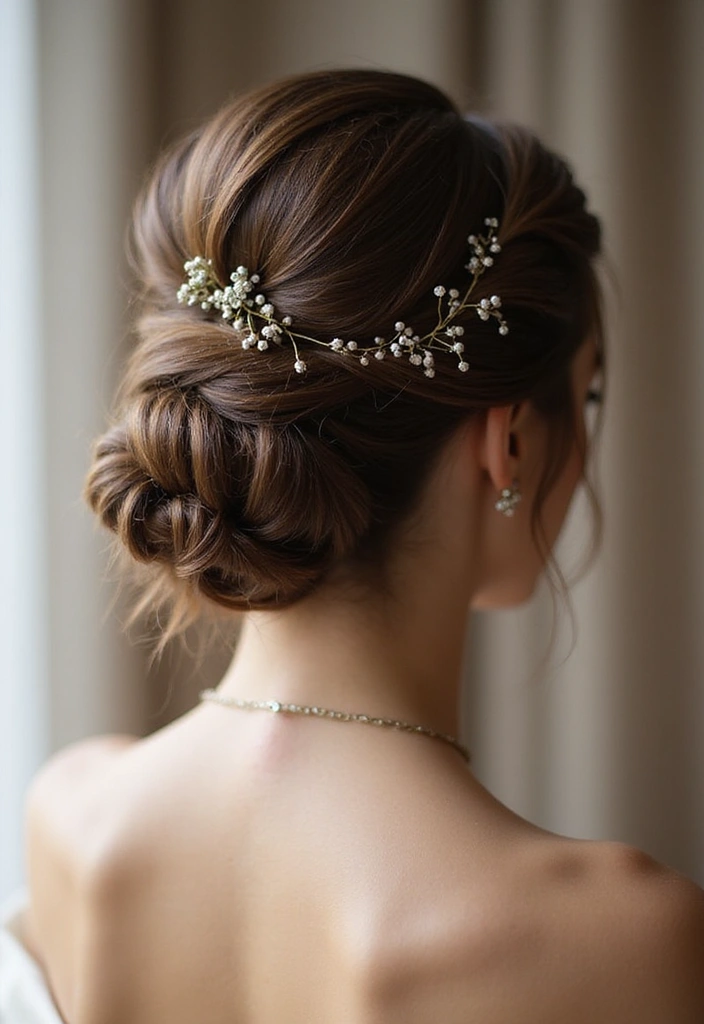 15 Jaw-Dropping Updo Hairstyles for Weddings (You’ll Want to Copy #7!) - 1. Classic Chignon