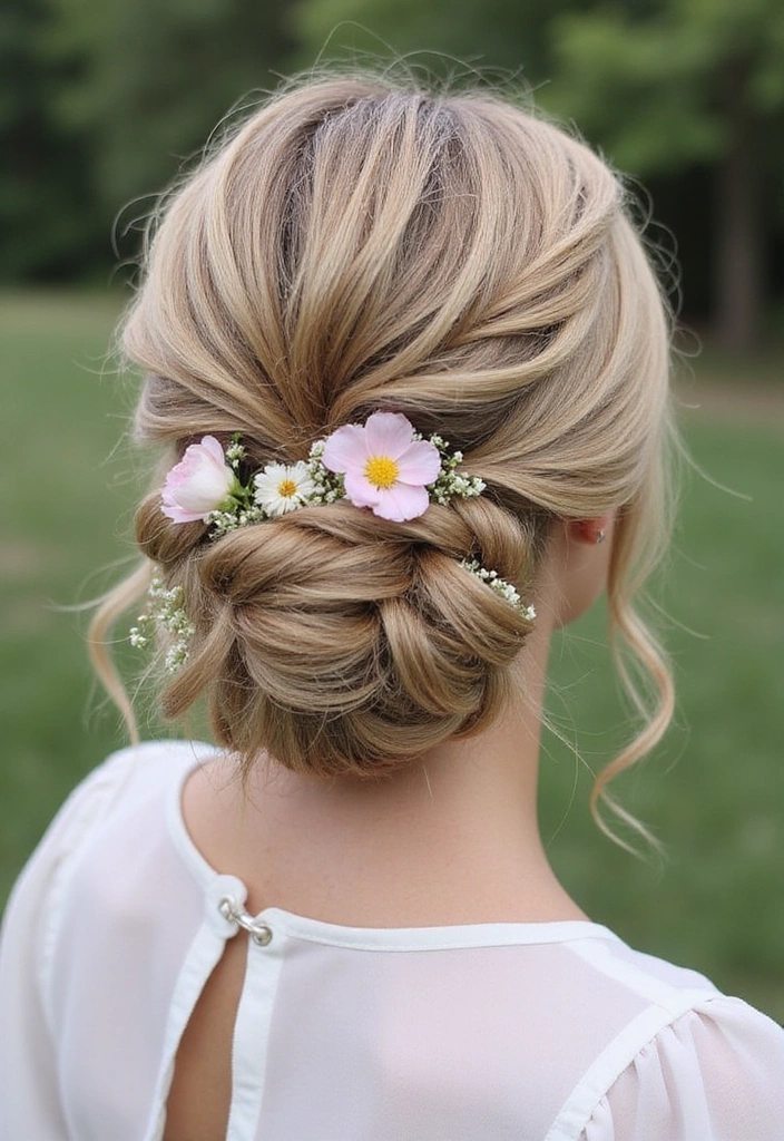 15 Jaw-Dropping Updo Hairstyles for Weddings (You’ll Want to Copy #7!) - 13. Romantic Loose Braid Updo