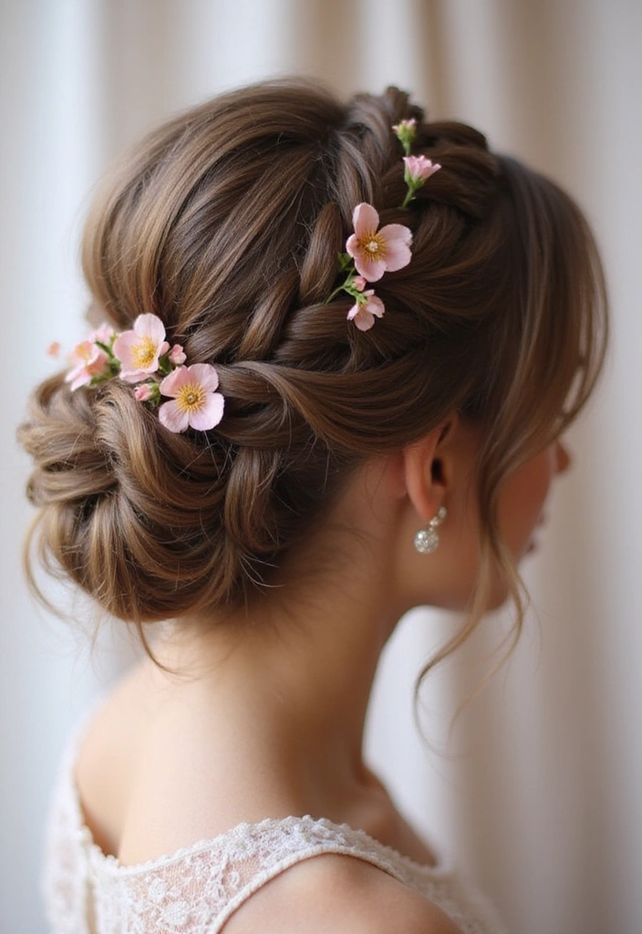 15 Jaw-Dropping Updo Hairstyles for Weddings (You’ll Want to Copy #7!) - 2. Braided Bun