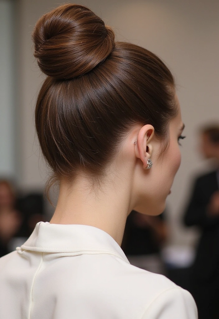 15 Jaw-Dropping Updo Hairstyles for Weddings (You’ll Want to Copy #7!) - 6. Sleek High Bun