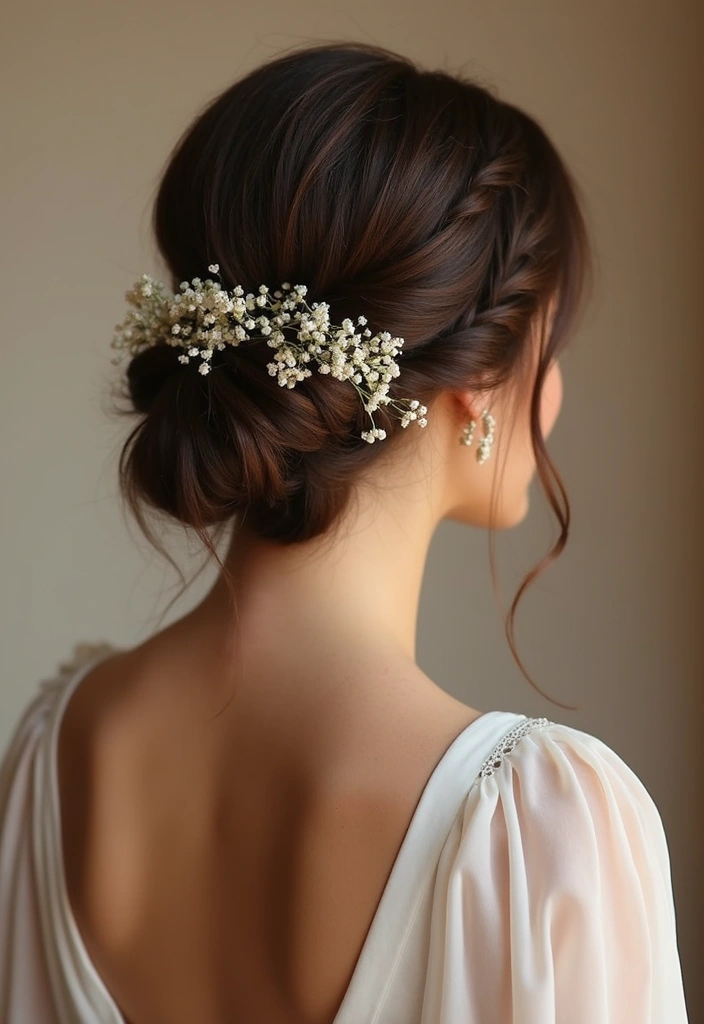 15 Jaw-Dropping Updo Hairstyles for Weddings (You’ll Want to Copy #7!) - 9. Low Twisted Updo