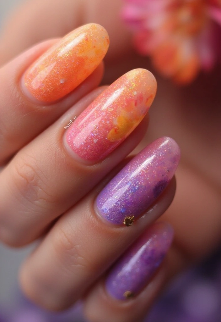 15 Stunning Summer Nails That Will Make You the Center of Attention! - 3. Sunset Ombre