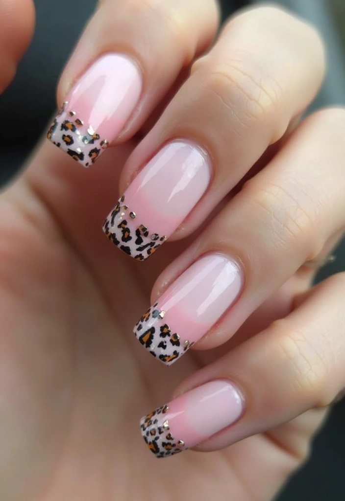 15 Trendy Animal Print Nail Designs to Make Heads Turn in 2025! - 11. Ombre Animal Prints