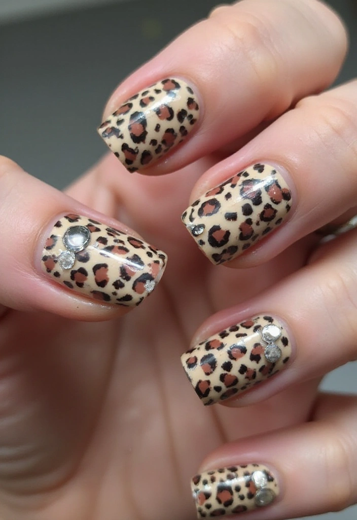 15 Trendy Animal Print Nail Designs to Make Heads Turn in 2025! - 14. 3D Animal Print Elements