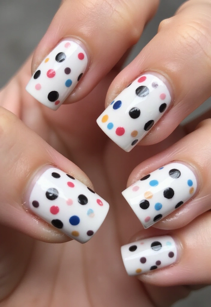 15 Trendy Animal Print Nail Designs to Make Heads Turn in 2025! - 7. Daring Dalmatian Spots