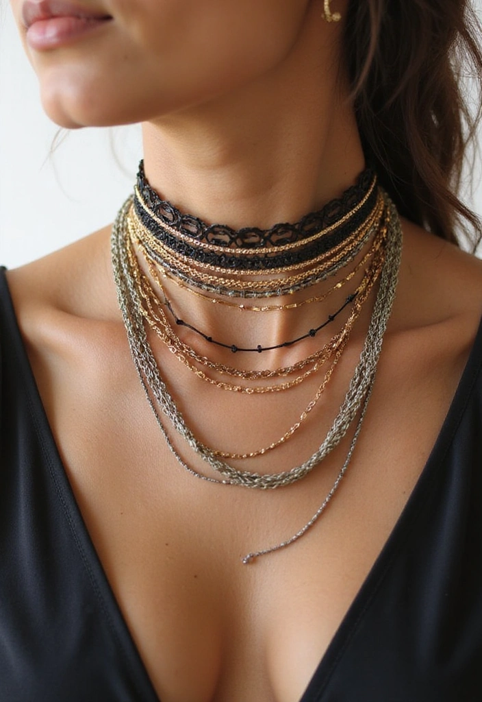 15 Trendy Outfits That'll Make You the Style Icon of Your Friend Group (You Won't Believe #7!) - 10. Layered Necklaces