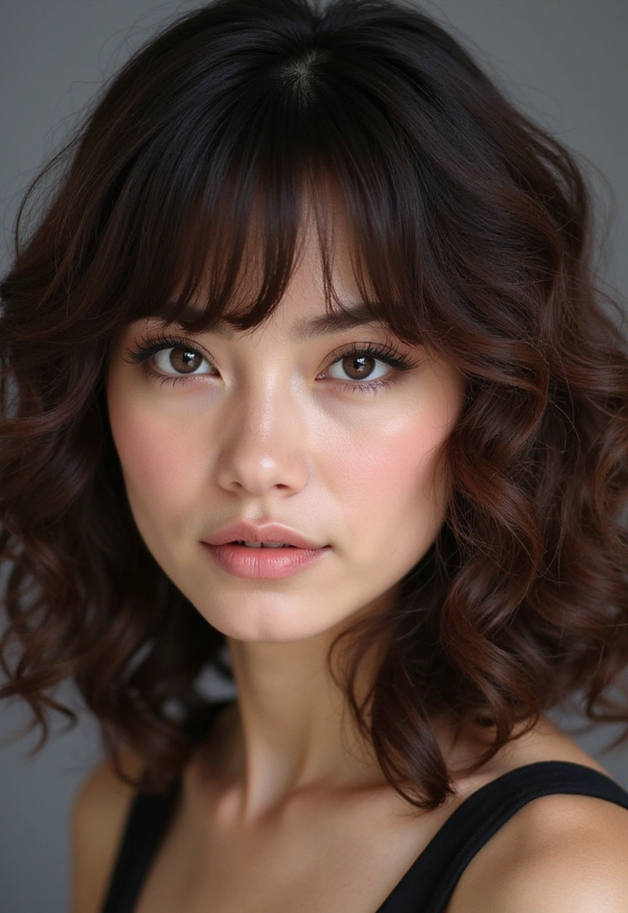 20 Jaw-Dropping Curly Hair Looks That Will Inspire Your Next Style! - 12. Curly Bangs