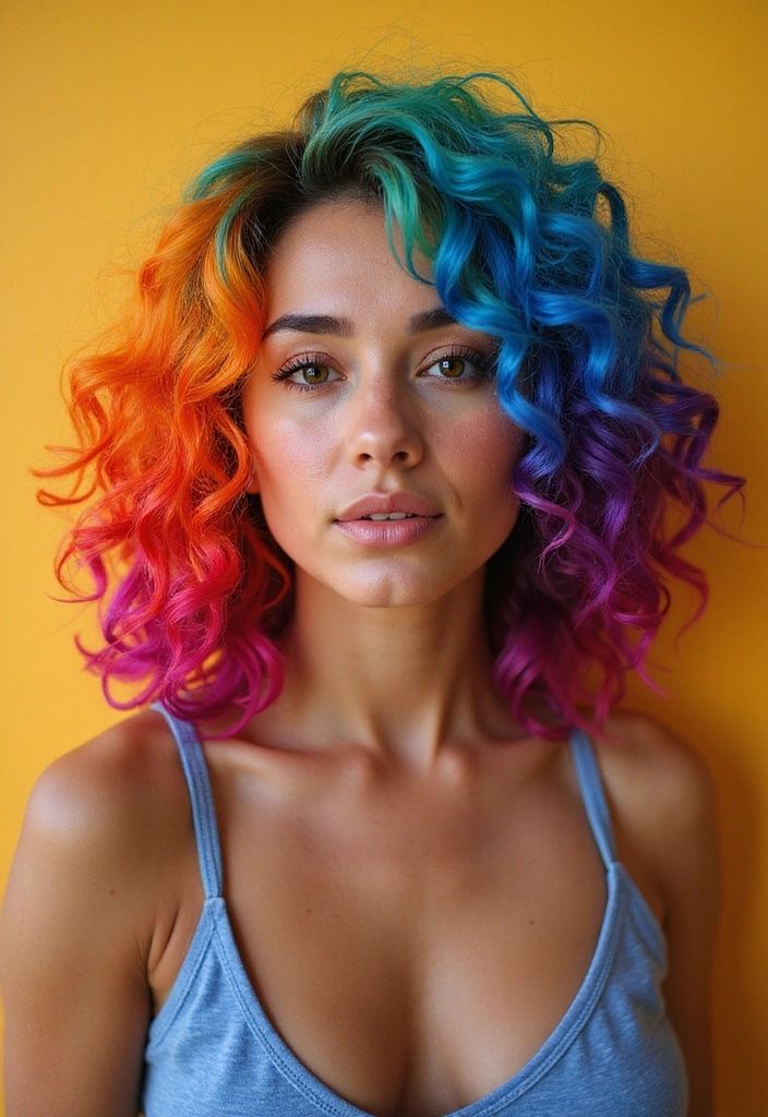 20 Jaw-Dropping Curly Hair Looks That Will Inspire Your Next Style! - 3. Bold Color Choices