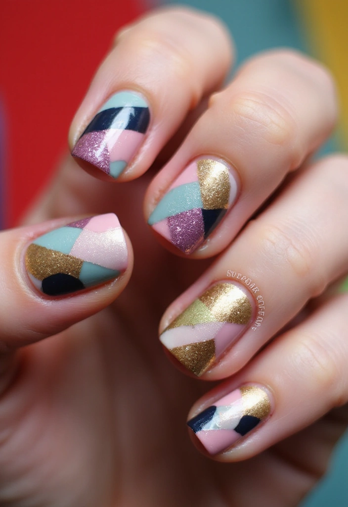 20 Metallic Nail Trends for 2025 That Will Leave You Breathless! - 16. Color-Block Metallics: Bold and Bright
