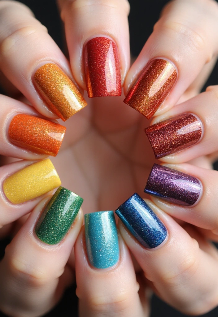 20 Metallic Nail Trends for 2025 That Will Leave You Breathless! - 19. Seasonal Metallics: Reflecting the Seasons
