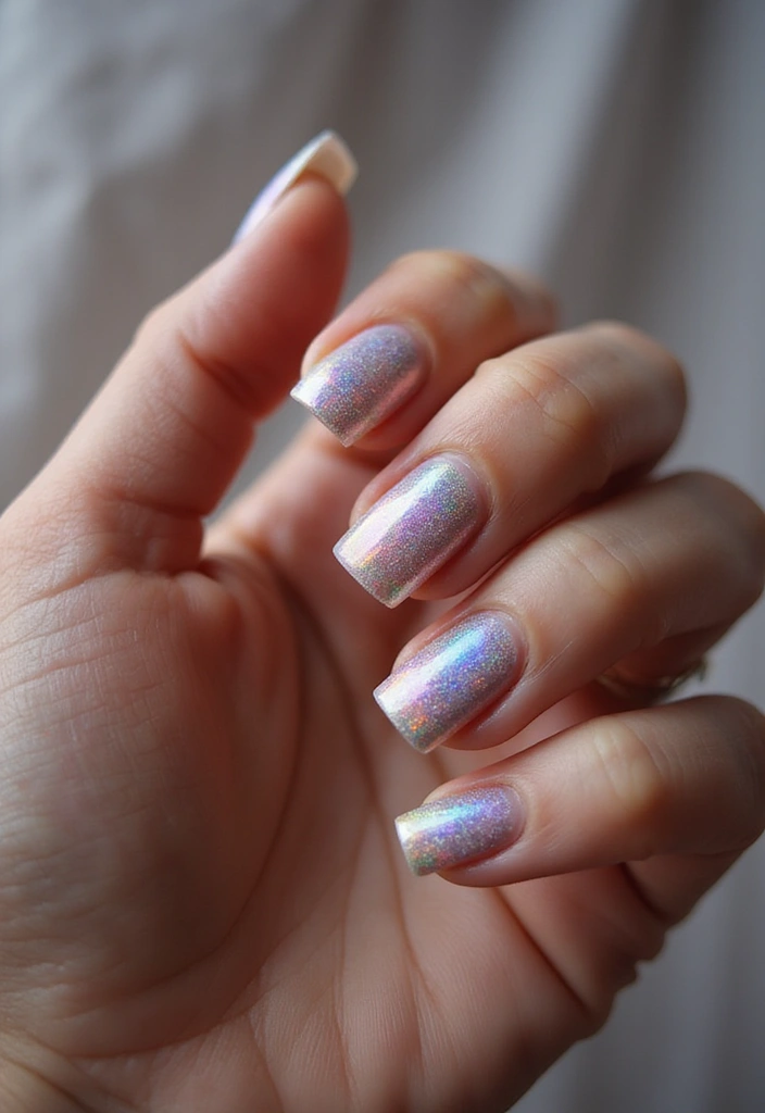 20 Metallic Nail Trends for 2025 That Will Leave You Breathless! - 2. Holographic Accents: A Rainbow of Colors