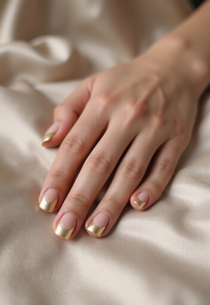 20 Metallic Nail Trends for 2025 That Will Leave You Breathless! - 3. Metallic French Tips: A Modern Take