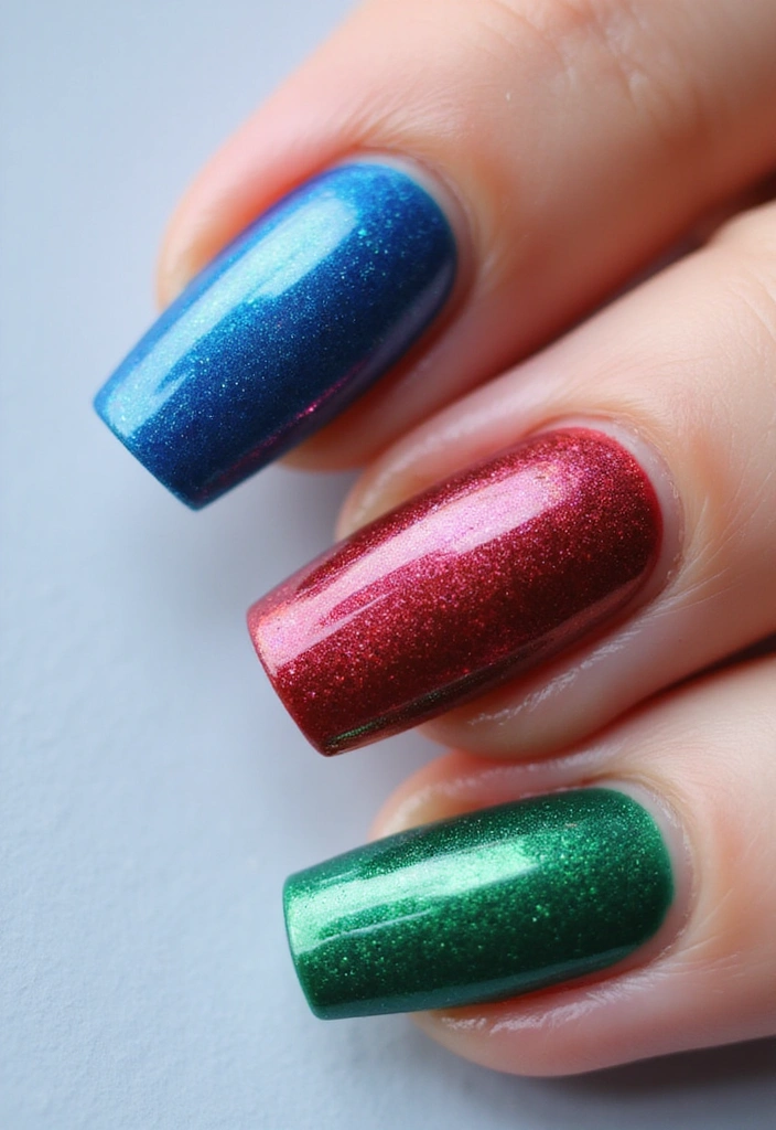 20 Metallic Nail Trends for 2025 That Will Leave You Breathless! - 6. Bold Metallic Colors: Striking Shades