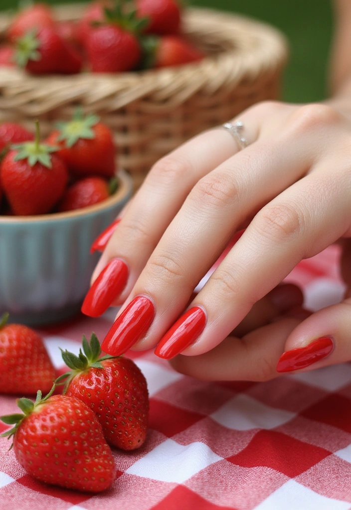 20 Must-Try Summer Nails 2025 Colors That Are Totally In Right Now (You’ll Love #5!) - 11. Bold Red