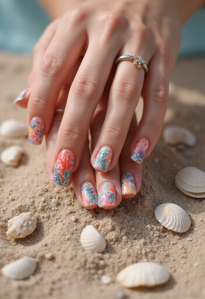 20 Must-Try Summer Nails 2025 Colors That Are Totally In Right Now (You’ll Love #5!) - 14. Coral Reef