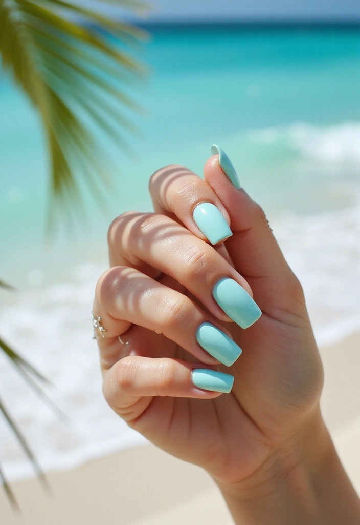20 Must-Try Summer Nails 2025 Colors That Are Totally In Right Now (You’ll Love #5!) - 19. Light Turquoise
