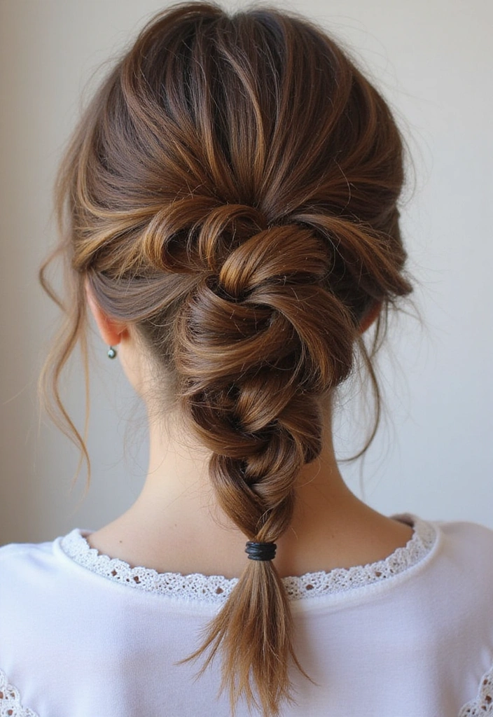 21 Stunning Braid Ideas That Will Turn Heads (You Won't Believe #11!) - 4. The Messy Bun Braid