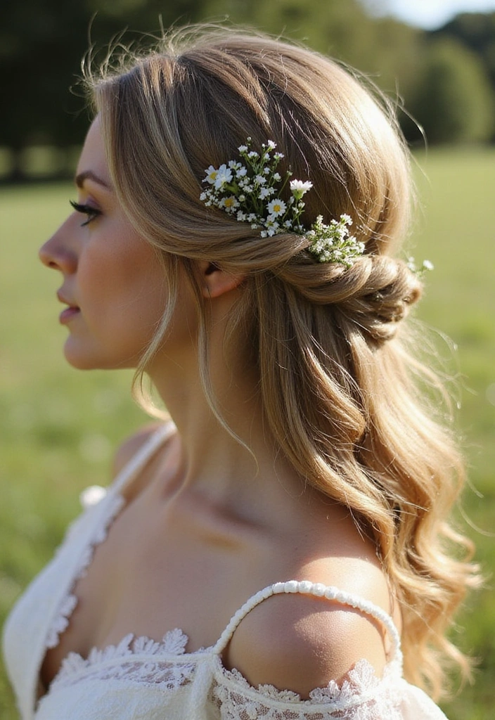 21 Stunning Braid Ideas That Will Turn Heads (You Won't Believe #11!) - 5. Half-Up Braided Crown