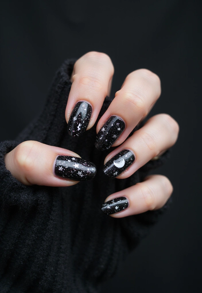 25 Mind-Blowing Nail Designs You Can Totally DIY at Home (You Won't Believe #13!) - 14. Celestial Designs