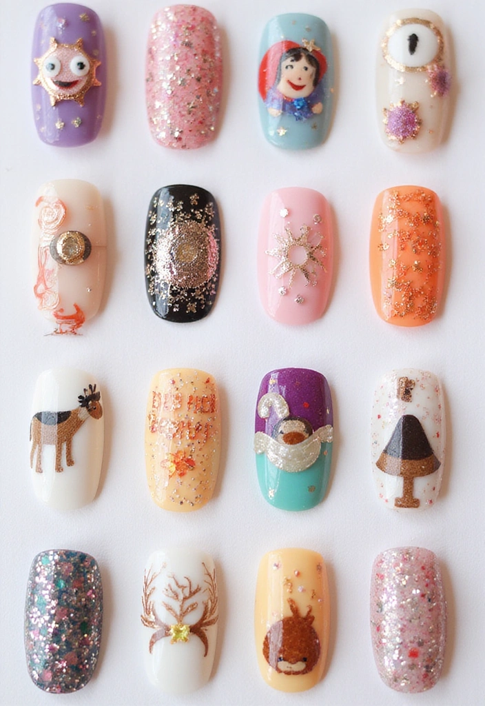 25 Mind-Blowing Nail Designs You Can Totally DIY at Home (You Won't Believe #13!) - 18. Custom Nail Stickers