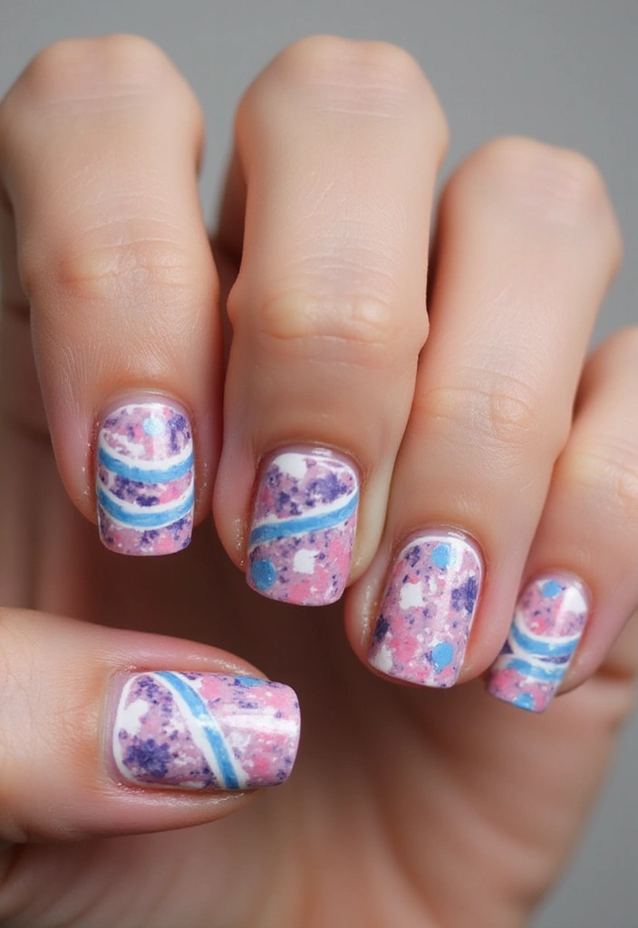 25 Mind-Blowing Nail Designs You Can Totally DIY at Home (You Won't Believe #13!) - 22. Mixed Patterns