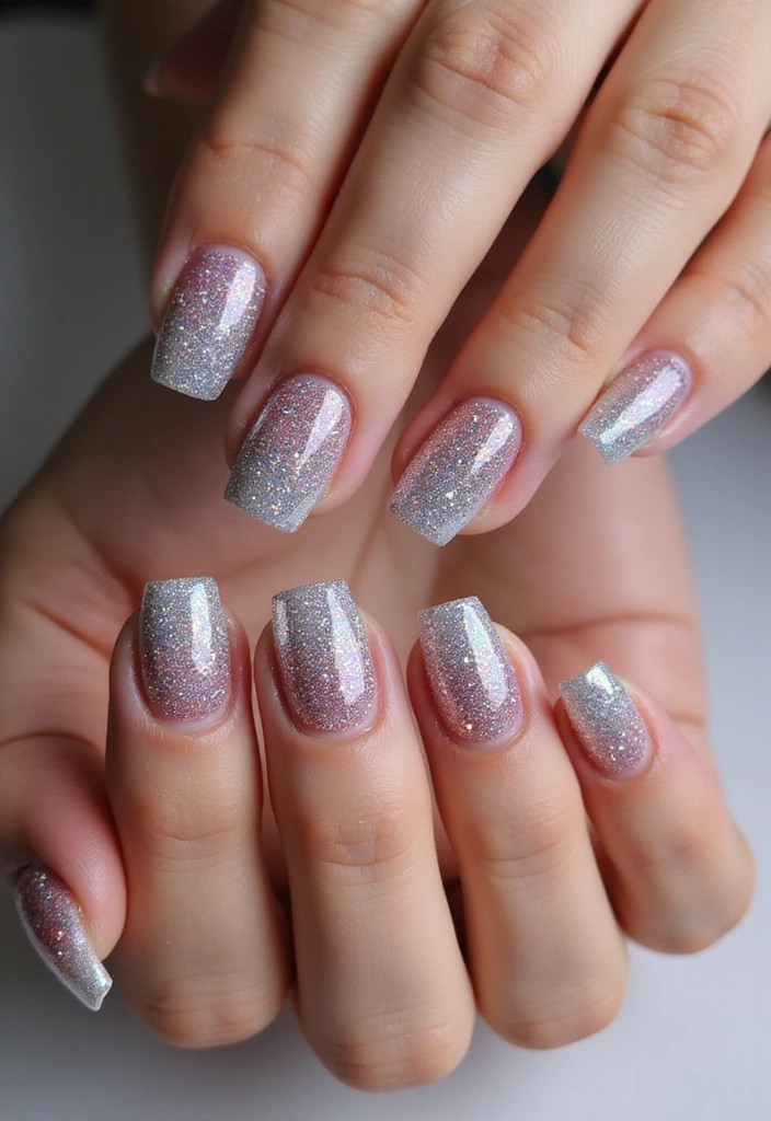 25 Mind-Blowing Nail Designs You Can Totally DIY at Home (You Won't Believe #13!) - 25. Gradient Glitter