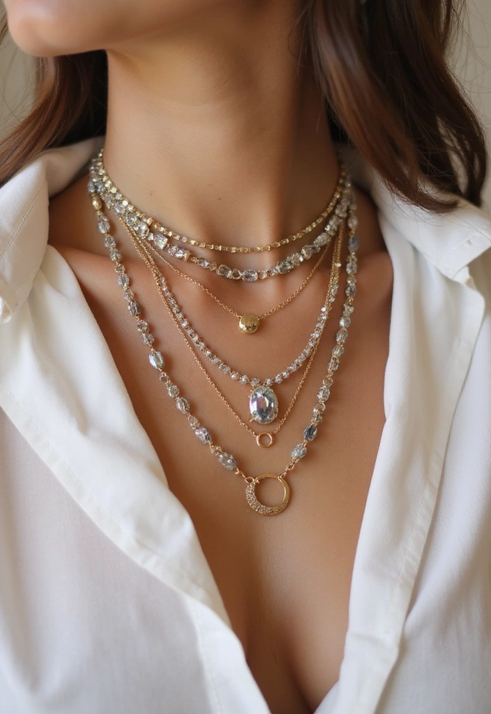 25 Street Style Trends That'll Make You the Envy of Your Friends (You Won't Believe #9!) - 8. Layered Necklaces