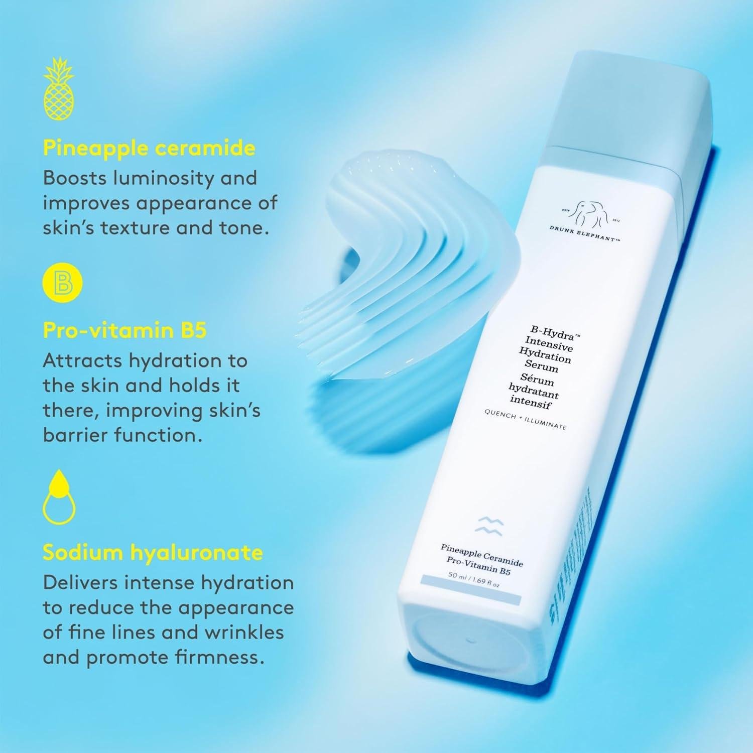 Quenching ⁤Our Thirst: Drunk Elephant's B-Hydra ‌Serum Dive