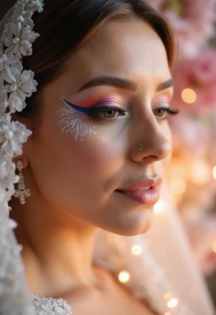 12 Stunning Bridal Makeup Trends for 2025 (You Can't Miss #5!) - 4. Artistic Eyeliner