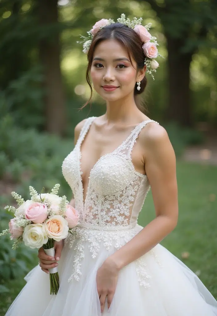 12 Stunning Bridal Makeup Trends for 2025 (You Can't Miss #5!) - 5. Glowing Complexion with Colorful Accents