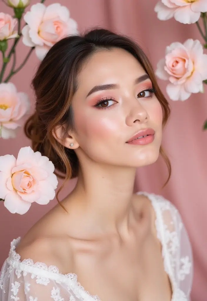 12 Stunning Bridal Makeup Trends for 2025 (You Can't Miss #5!) - 9. Monochromatic Looks