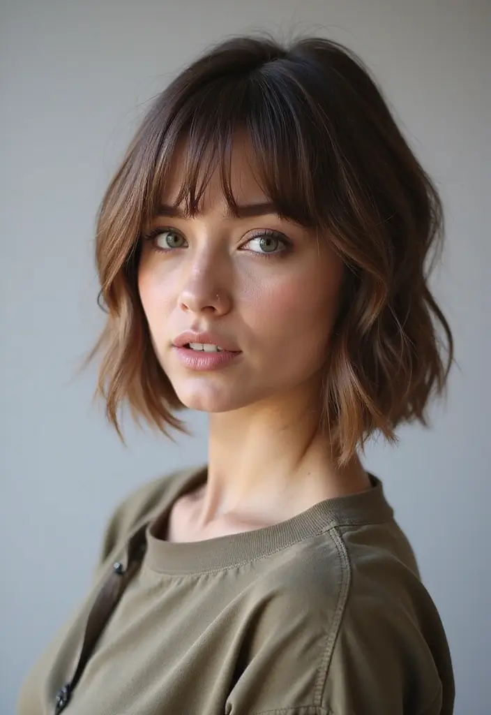 14 Tendencias de Cortes de Cabello Lacio 2025 Que No Puedes Ignorar (¡El #10 Es Un Cambio Total!) - 1. Corte Bob Lacio: Clásico y Moderno